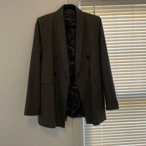 Zara plaid blazer size S